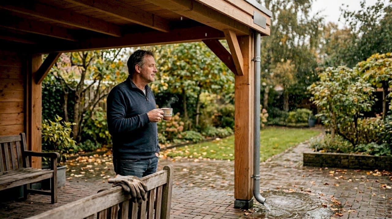 Zorgeloos genieten: waterafvoer systemen bij overkapping
