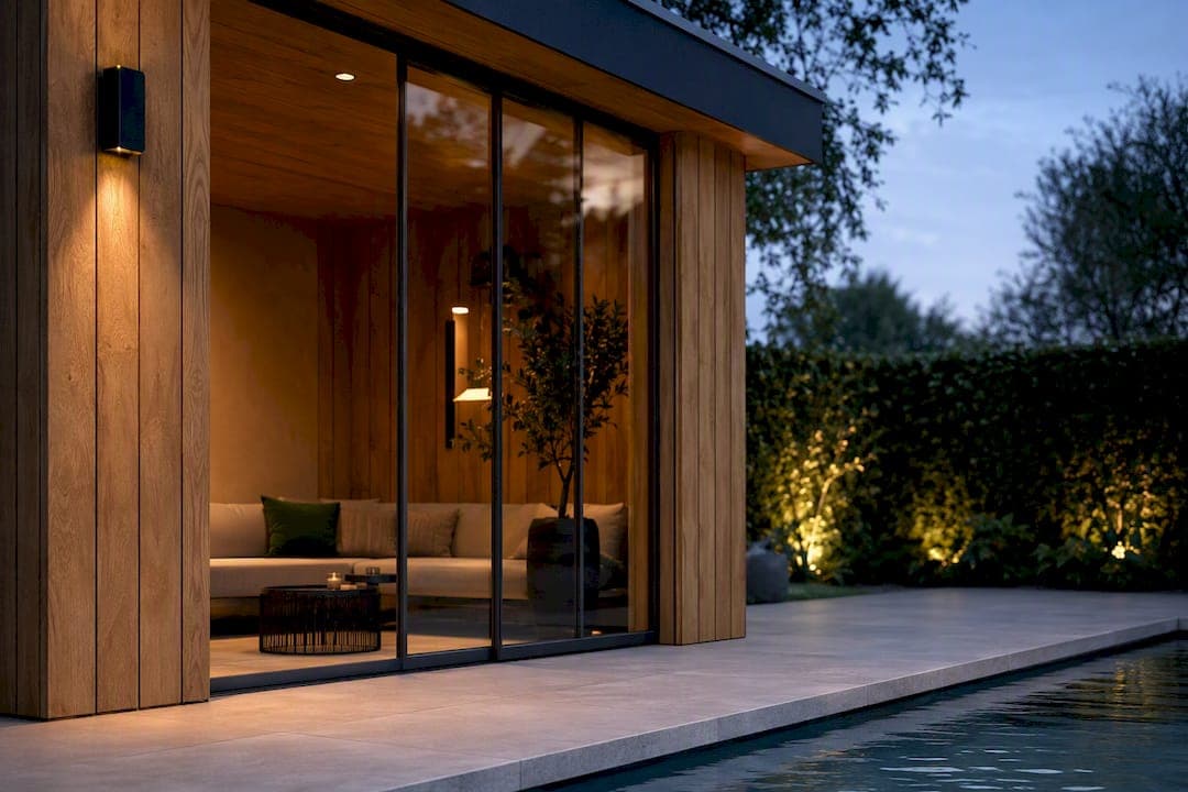€ 15.000–€ 60.000: praktisch poolhouse ontwerp voor Nederlandse tuinen