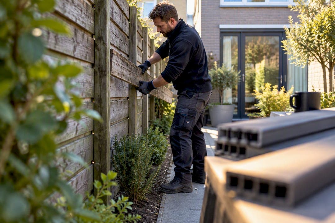 Schutting vervangen door composiet: is het de moeite waard?