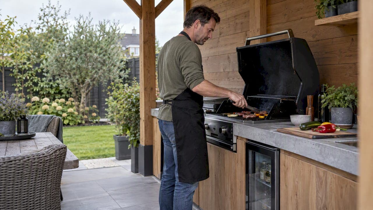 Buitenkeuken onder een overkapping: zo pak je het goed aan